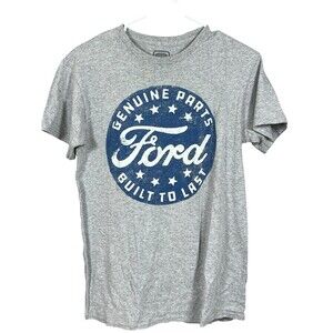 Ford Men’s Graphic T-Shirt Gray Short Sleeve- Size Small Comfort Classic